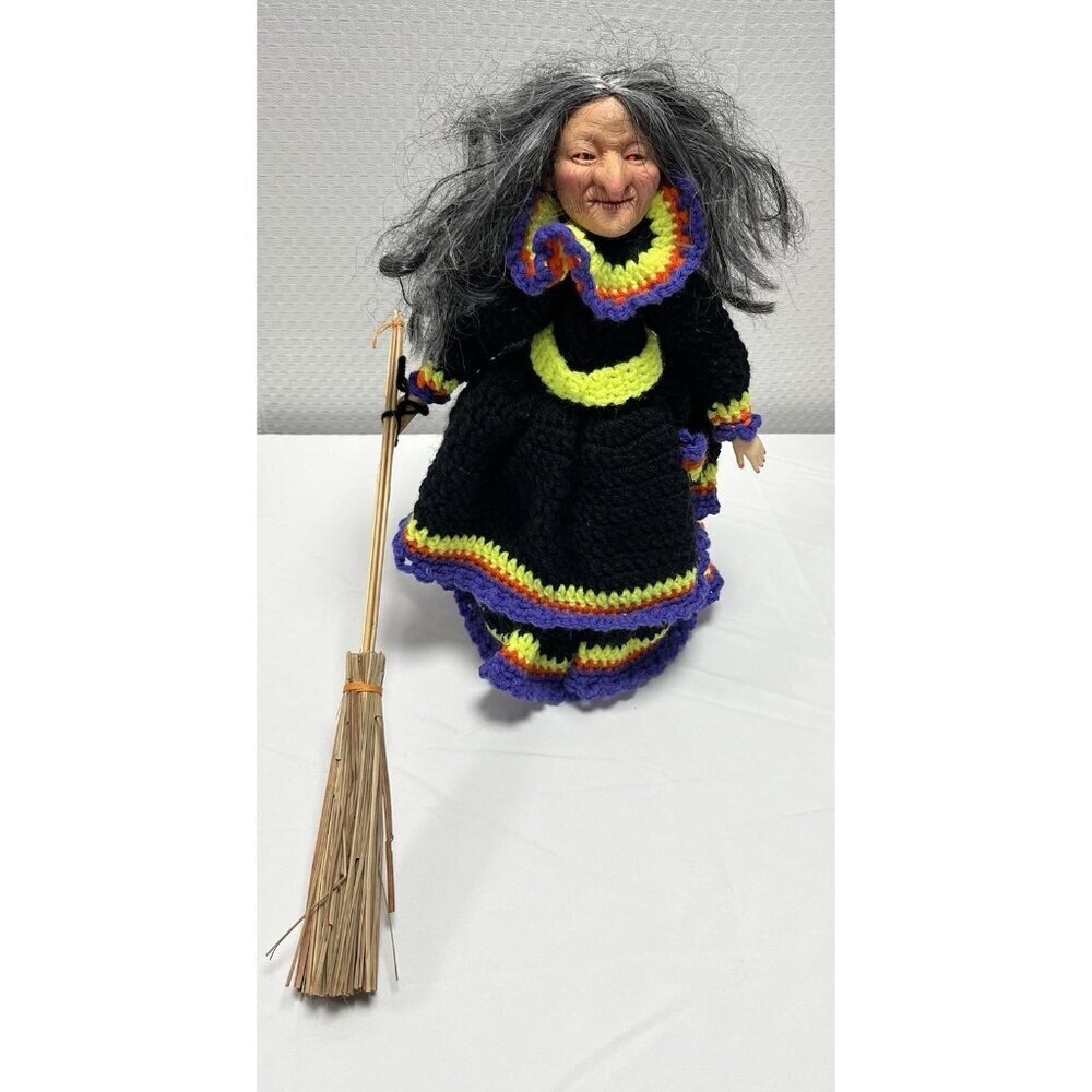Handmade Halloween Granny Crochet Witch 🎃 - Picture 2 of 9